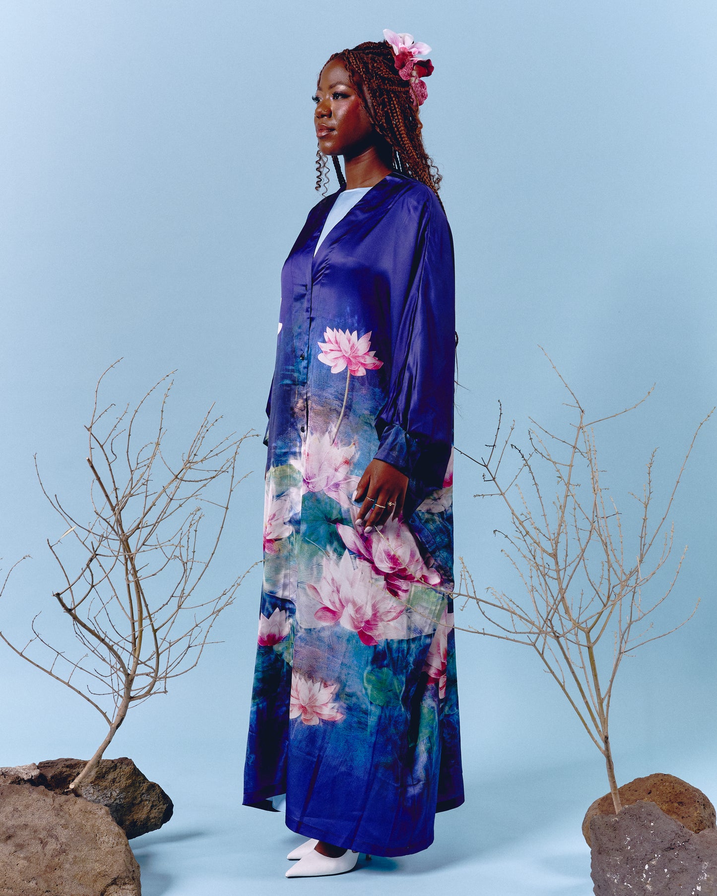 Blue Lotus Abaya