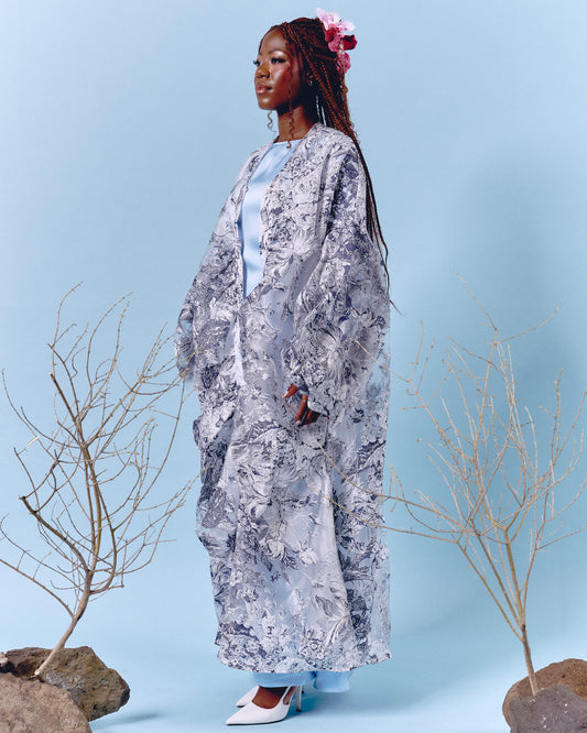 Gathering Abaya Blue
