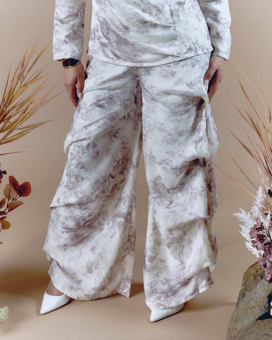 Pleated Pants Brown