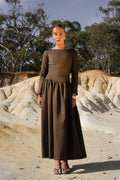 Ines Dress - Dark Brown