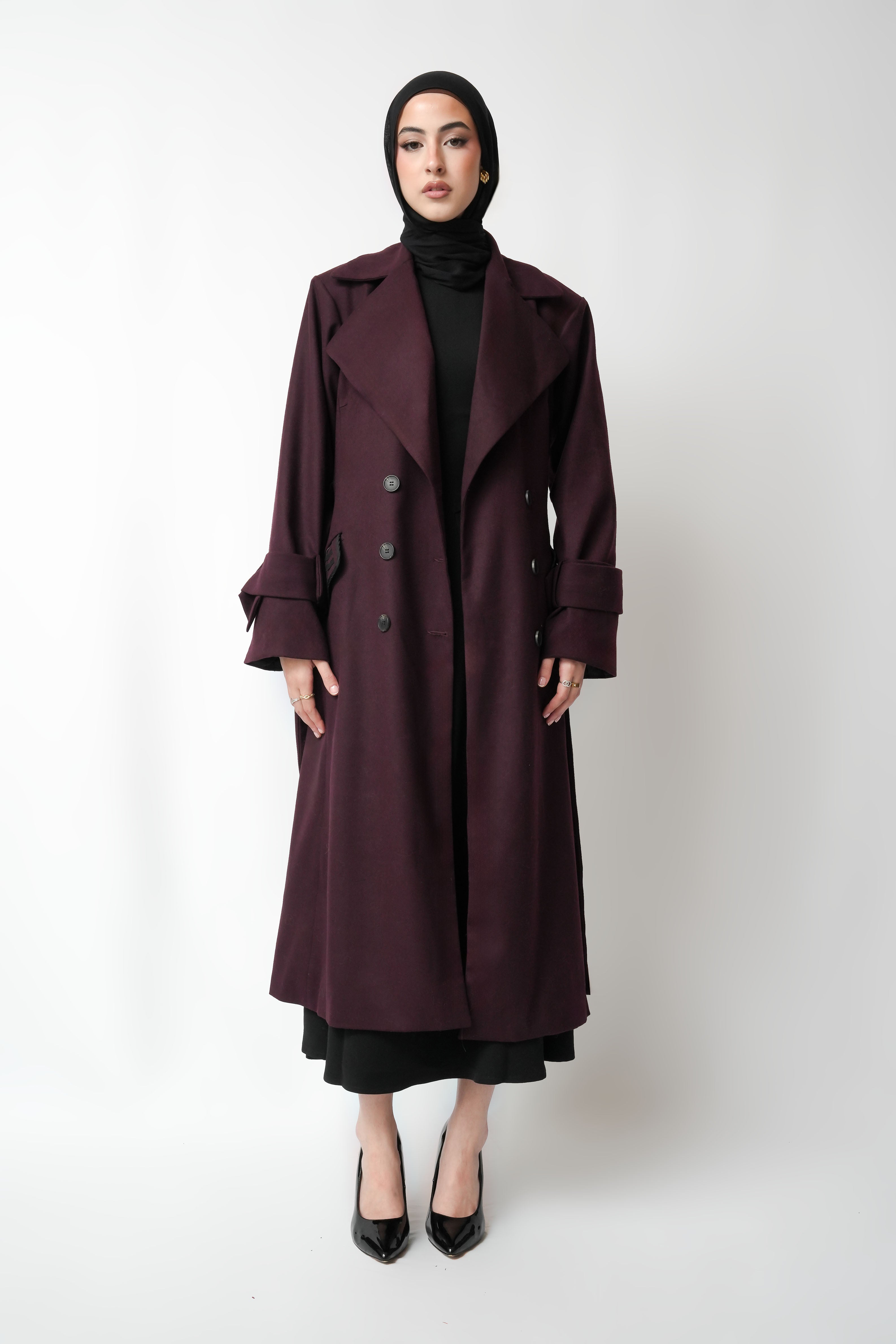 Dark Purple Kai Coat