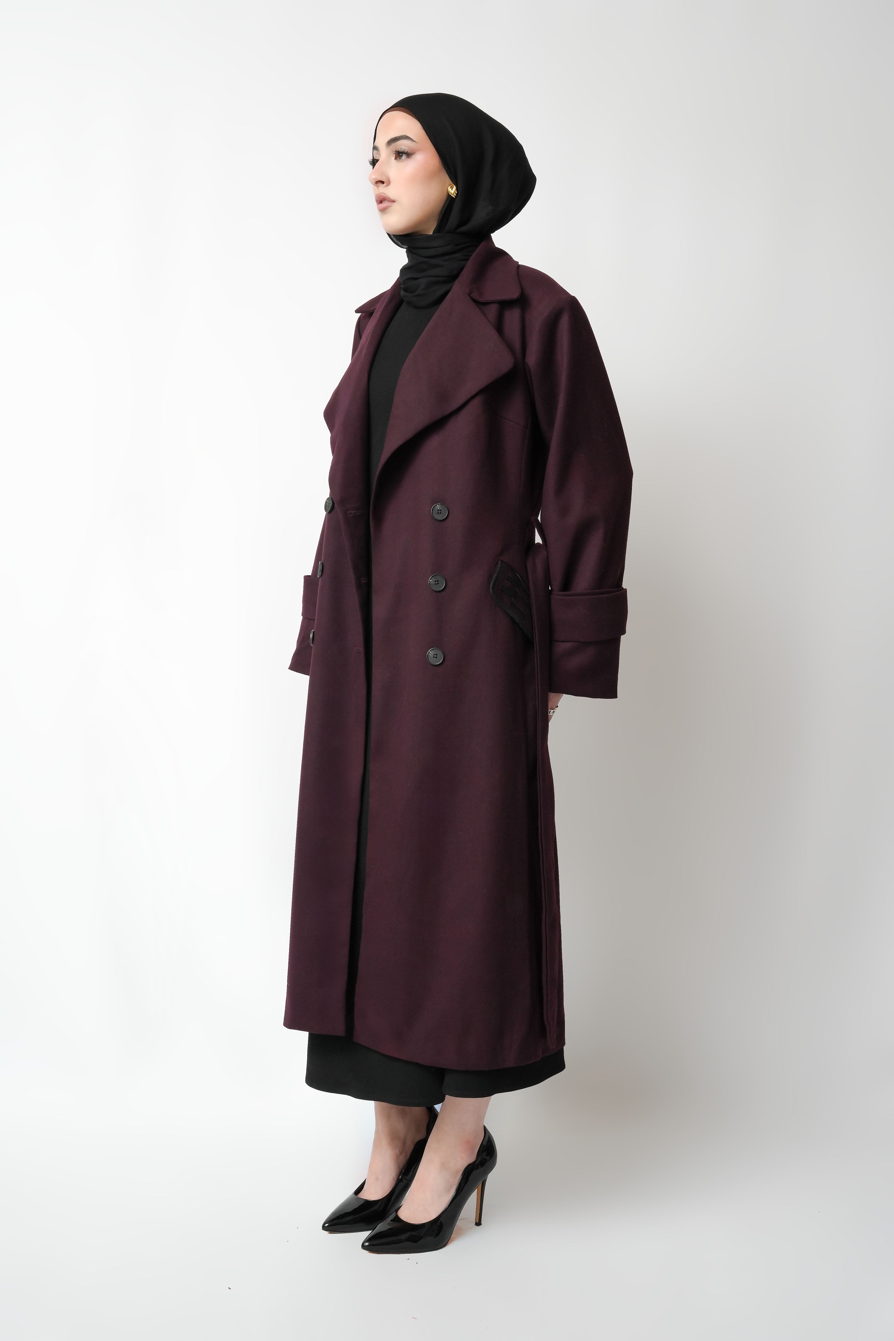 Kái Coat - Dark Purple
