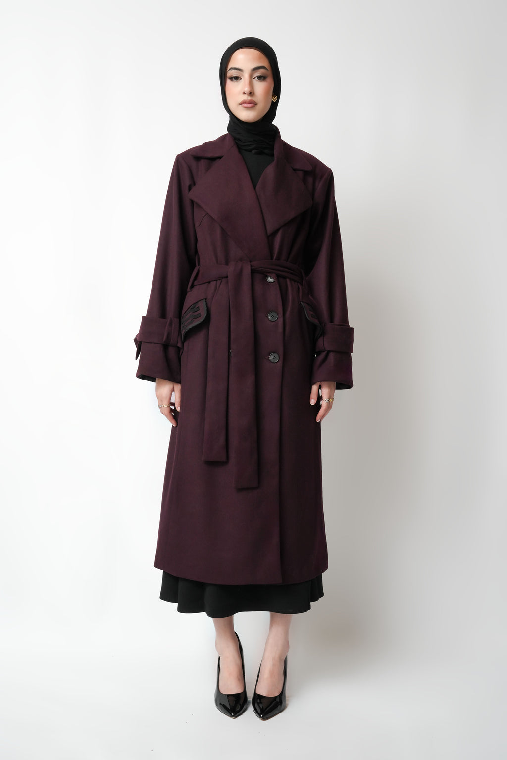 Kái Coat - Dark Purple
