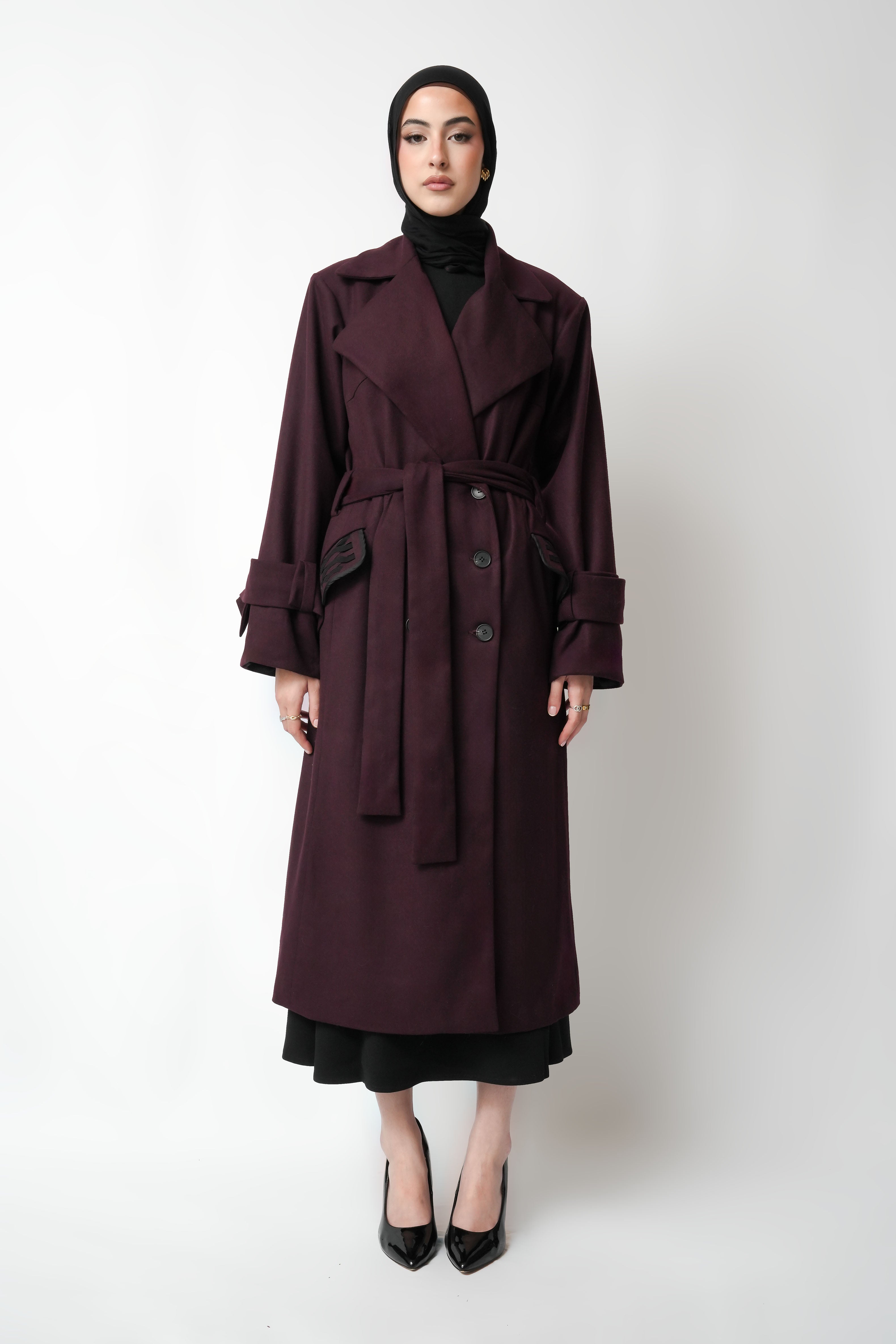 Kái Coat - Dark Purple