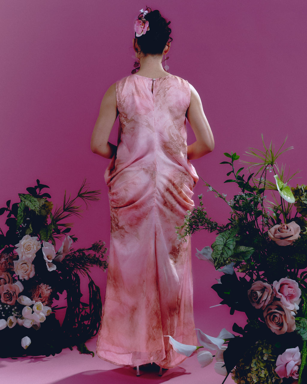 Pink + Brown Melting Dress